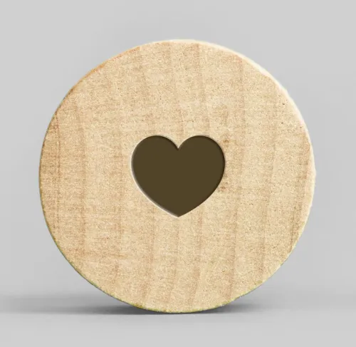 Holzmagnete Herz