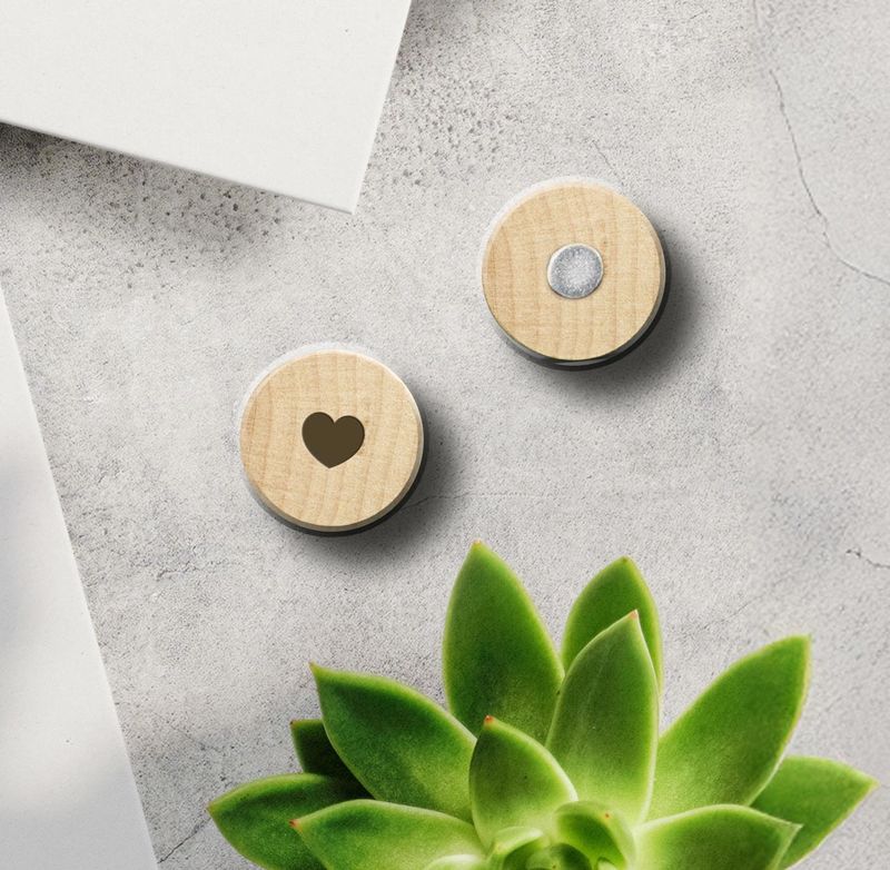 Holzmagnete Herz