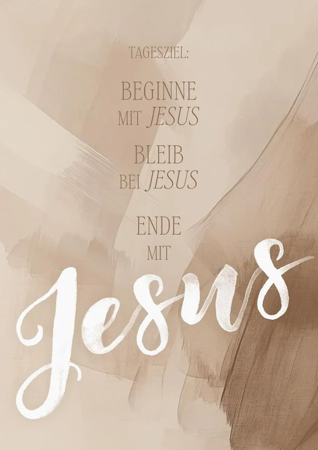 Poster Tagesziel: Jesus  A4