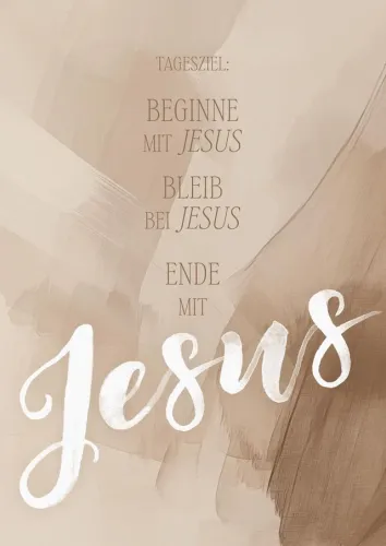 Poster Tagesziel: Jesus A3