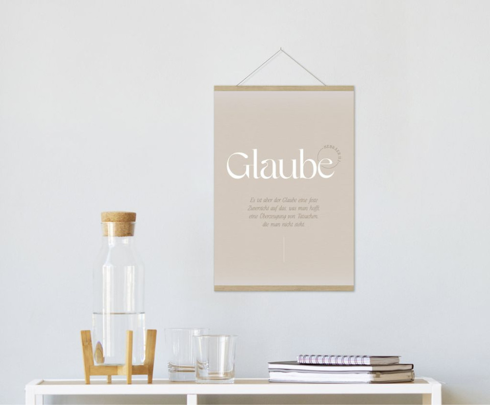 Poster Fatzer Motive Glaube DIN A4 - Hebräer 11:11