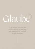 Poster Fatzer Motive Glaube DIN A3 - Hebräer 11:11