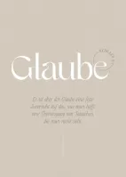 Poster Fatzer Motive Glaube DIN A3 - Hebräer 11:11