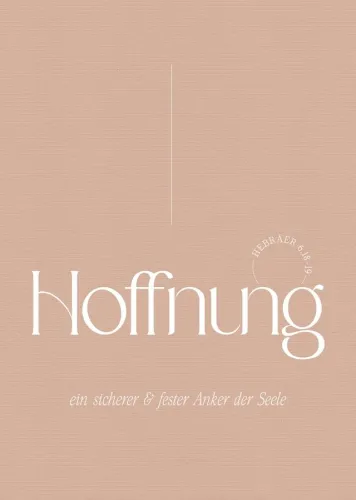 Poster Fatzer Hoffnung DIN A3 - Hebräer 6:18-19