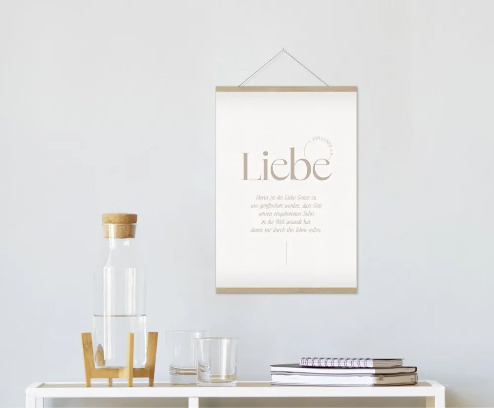 Poster Fatzer Liebe DIN A4 - 1.Johannes 4:9