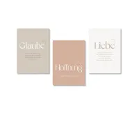 Poster Fatzer Glaube, Hoffnung, Liebe DIN A4 3er Set