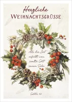 Postkarten Weihnachtsgrüsse - Galater 4,4