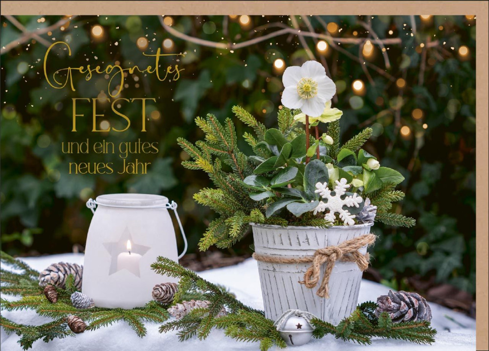 Faltkarte Gesegnetes Fest Kerze - Jesaja 9,5