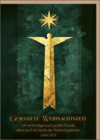 Faltkarte Weihnachtszeit Engel - Lukas 2, 10.11