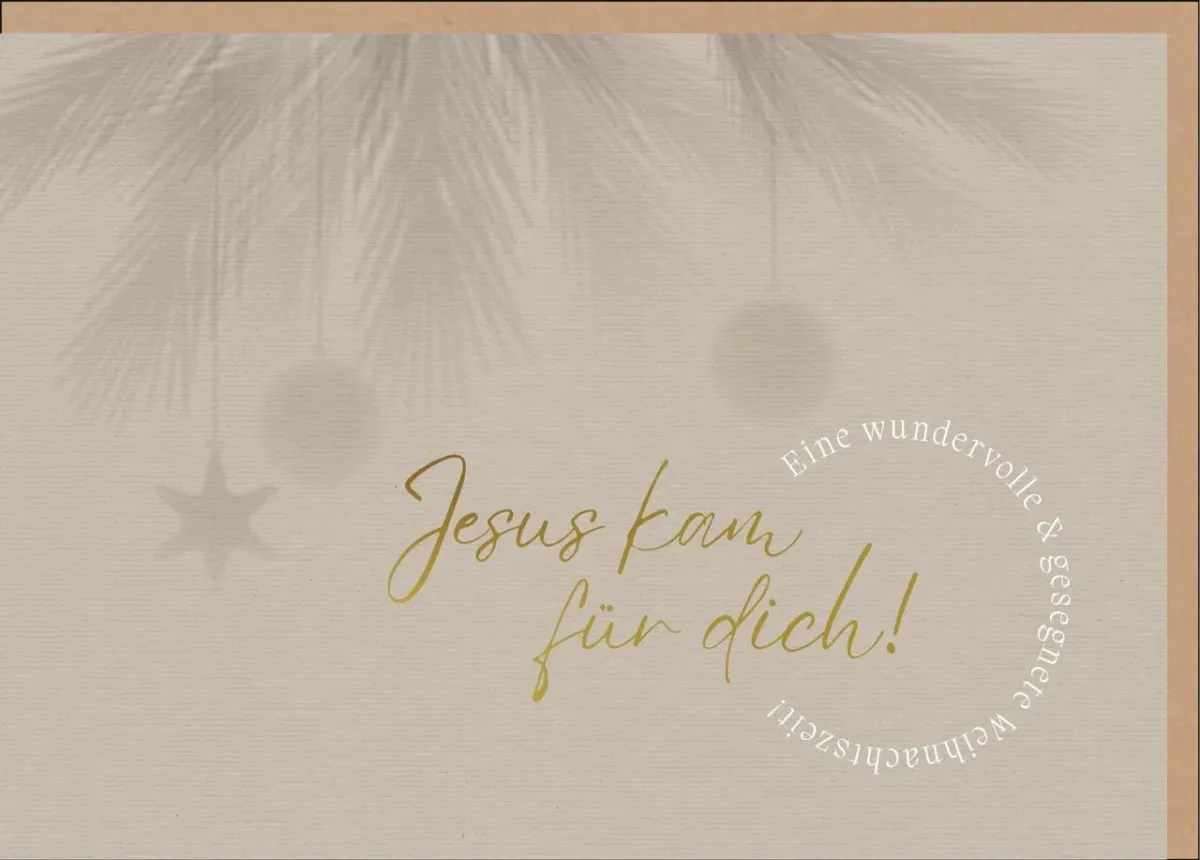 Faltkarte Jesus kam für dich! - Johannes 1,14