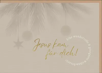 Faltkarte Jesus kam für dich! - Johannes 1,14