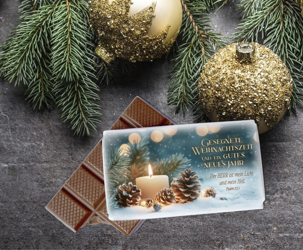 Schokolade Weihnachtszeit - Psalm 27,1