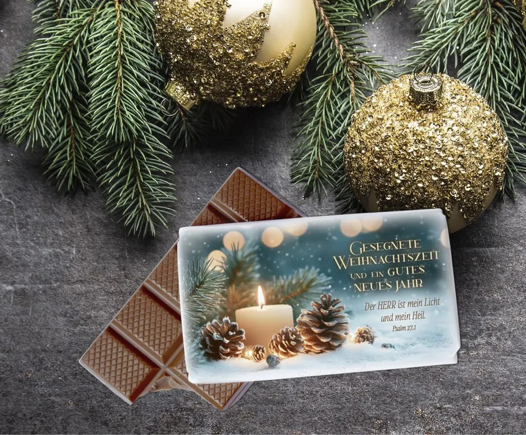 Schokolade Weihnachtszeit - Psalm 27,1
