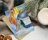 Faltkarten Engel Simone Riedel - Lukas 2,10.11