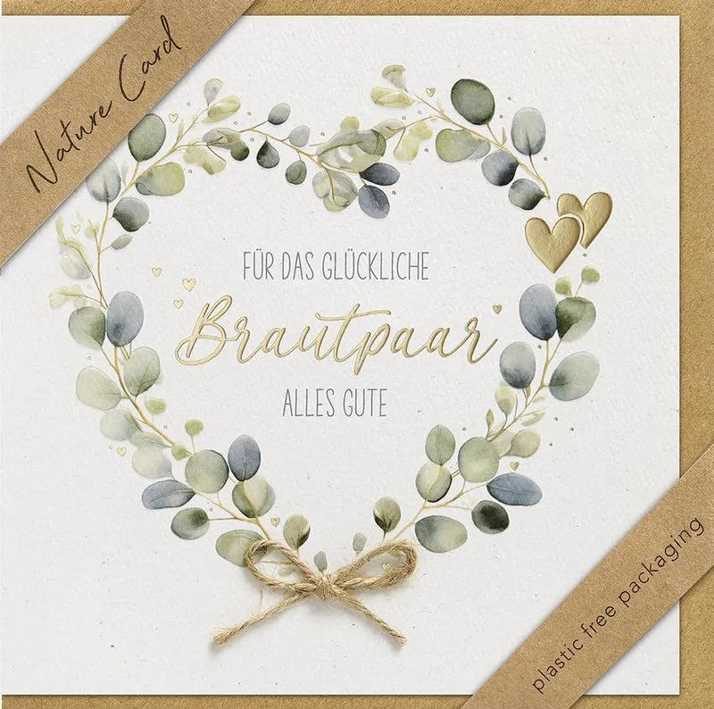 Faltkarte - Für das glückliche Brautpaar - 1. Korinther 13, 4-7