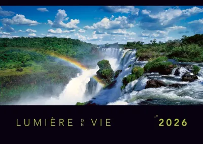 Lumière de vie, calendrier mensuel - Format : fermé A4 / ouvert p