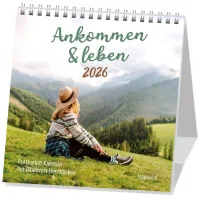 Ankommen & leben - Postkartenkalender mit Bibelwort-Herzstücken