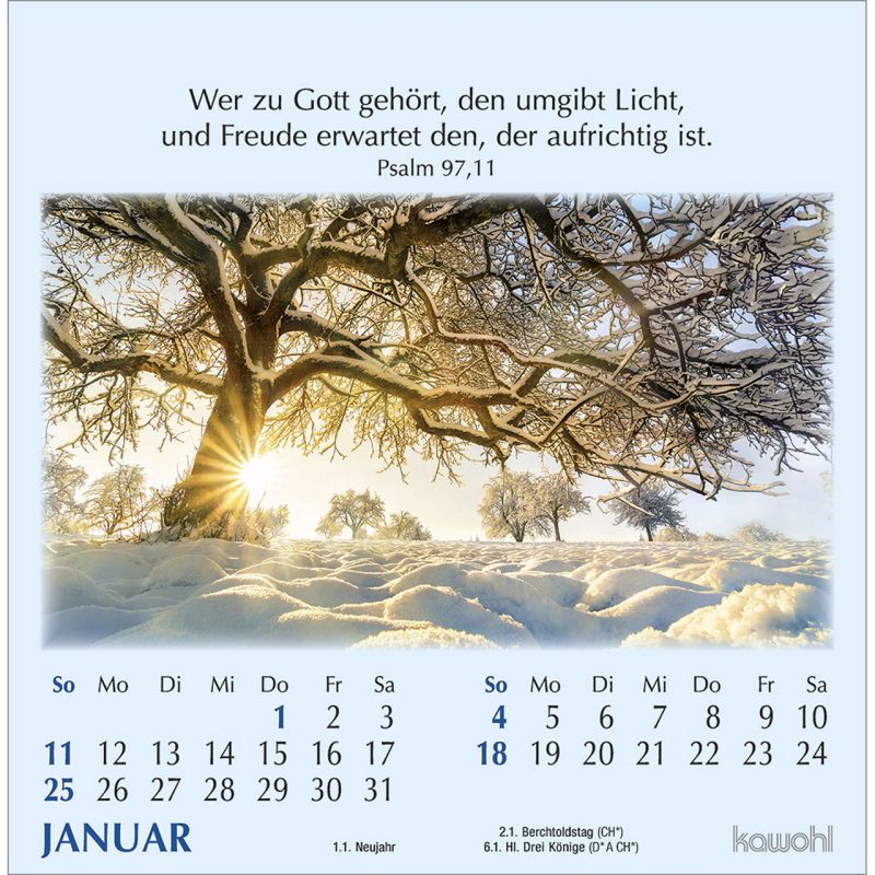 Worte des Lebens - Postkartenkalender