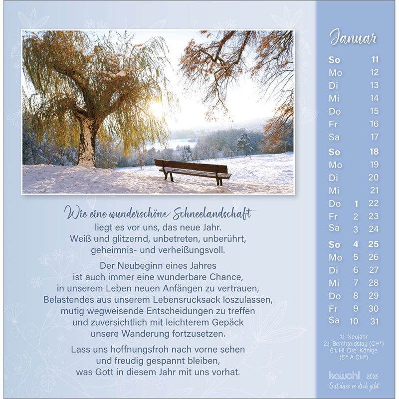 Gut, dass es dich gibt - Der "Ich mag dich" Postkarten-Kalender von Doro Zachmann -...