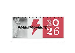 #meinMomento - Tischkalender zum Aufstellen mit Wochenkalendarium und Spiralbindung