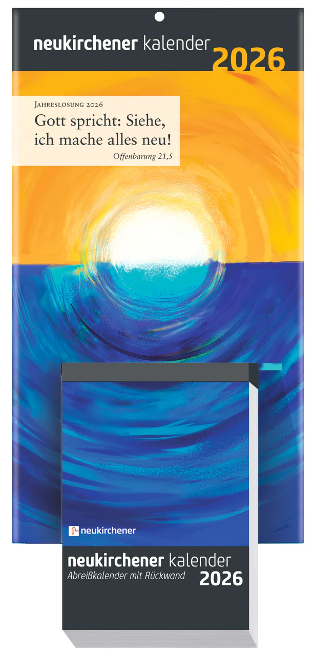 Neukirchener Kalender - Abreisskalender mit Rückwand