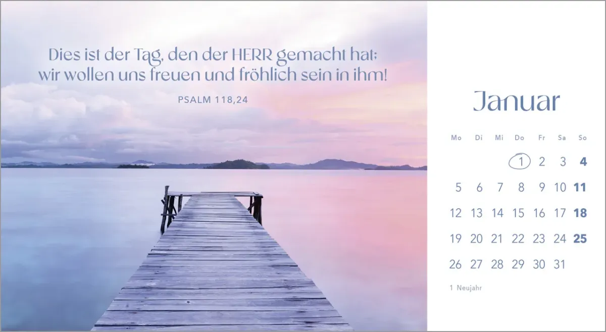 Quelle des Lebens - Postkartenkalender mit Landschaftaufnahmen