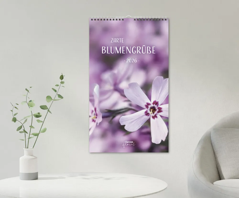 Zarte Blumengrüsse - Wandkalender