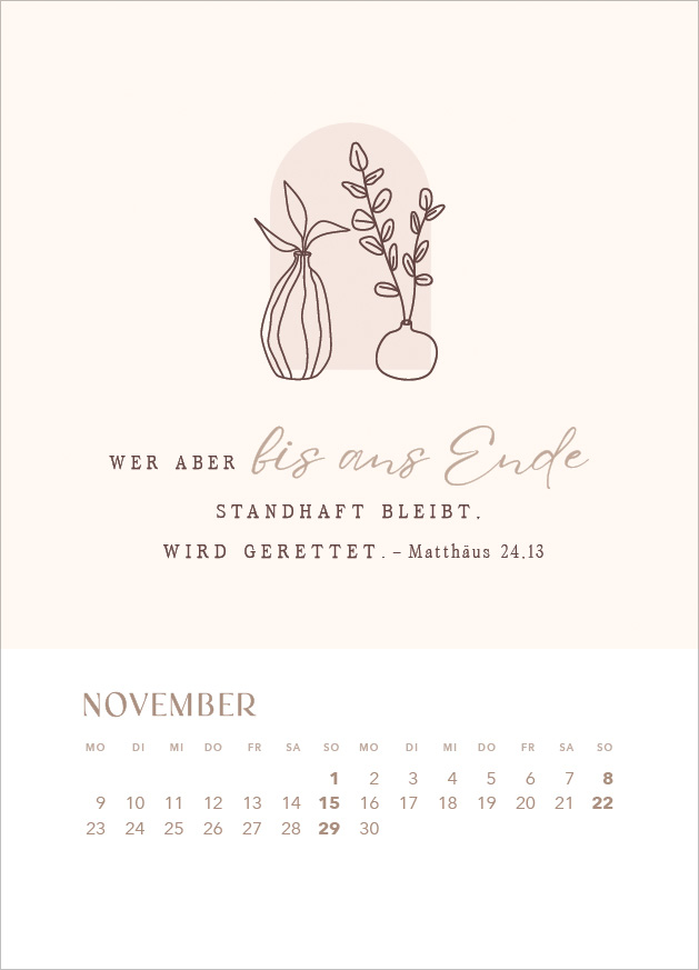 Hoffnung für immer - Tischkalender mit Holzaufsteller