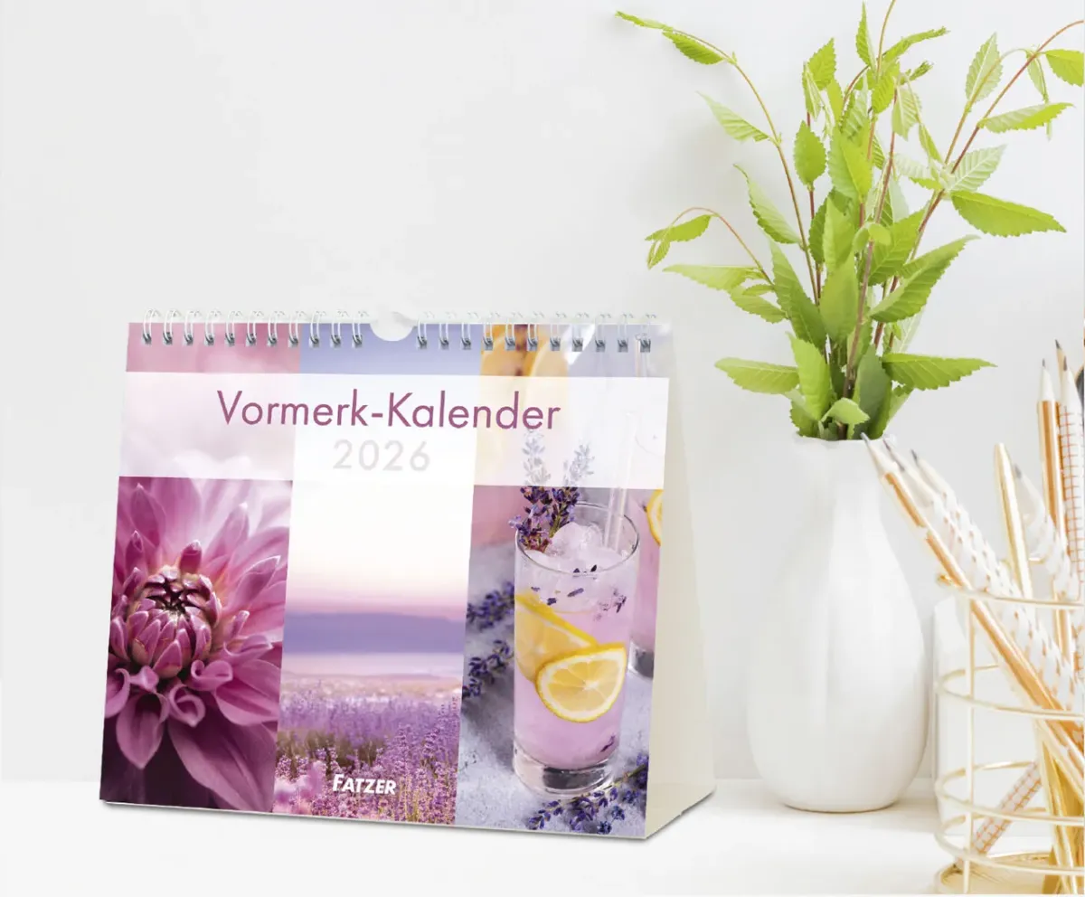 Vormerk-Kalender mit Sinnsprüche