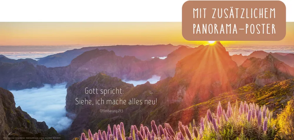 Impressionen lebendiger Worte - Super-Posterkalender im Hochformat