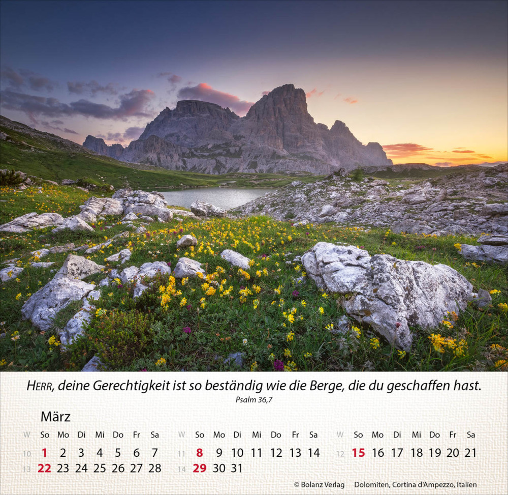 Berge - Tischkalender