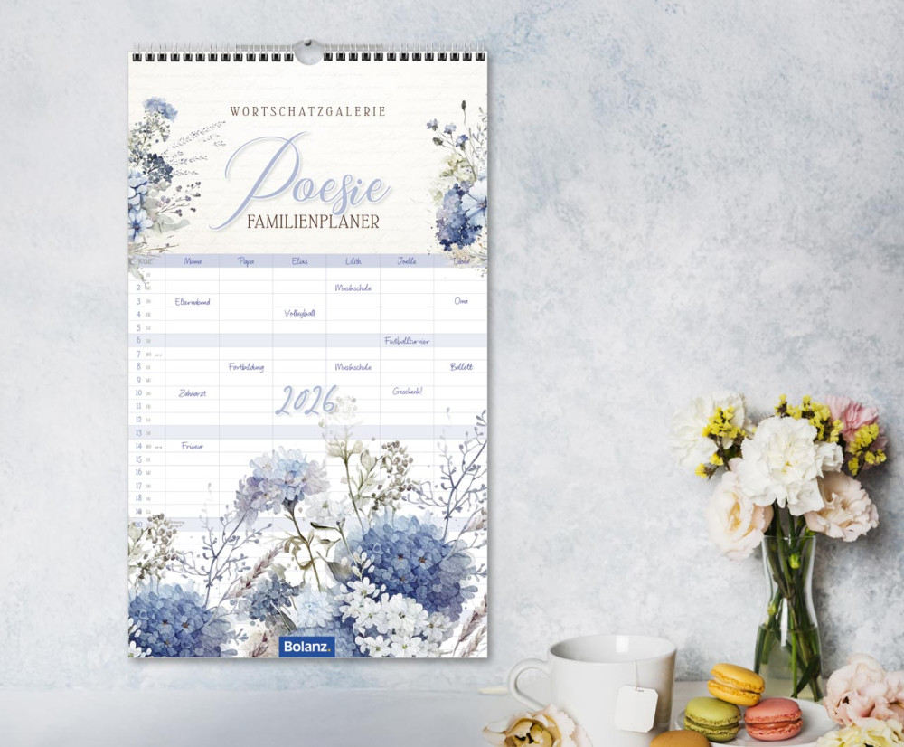 Poesie Familienplaner - Wandkalender