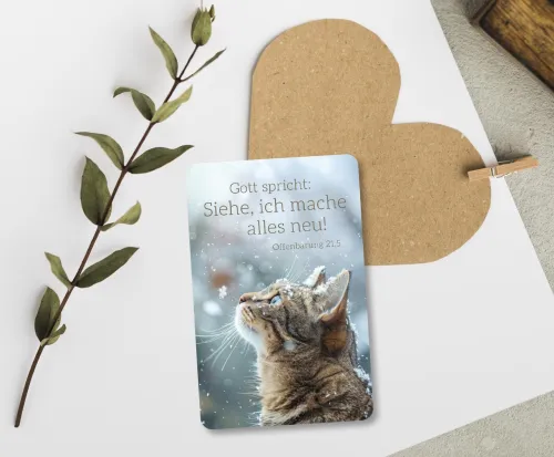 Kalender Kärtchen - Katze (Jahreskalender)
