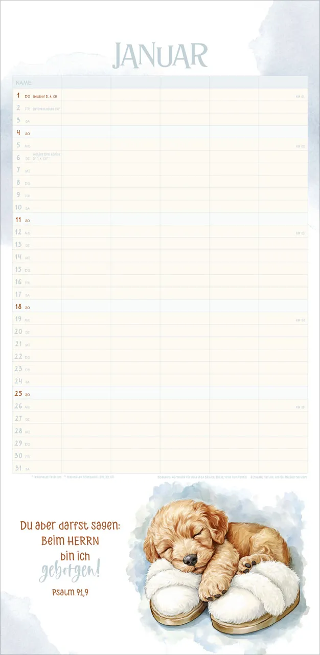 Kalender Familienplaner für uns