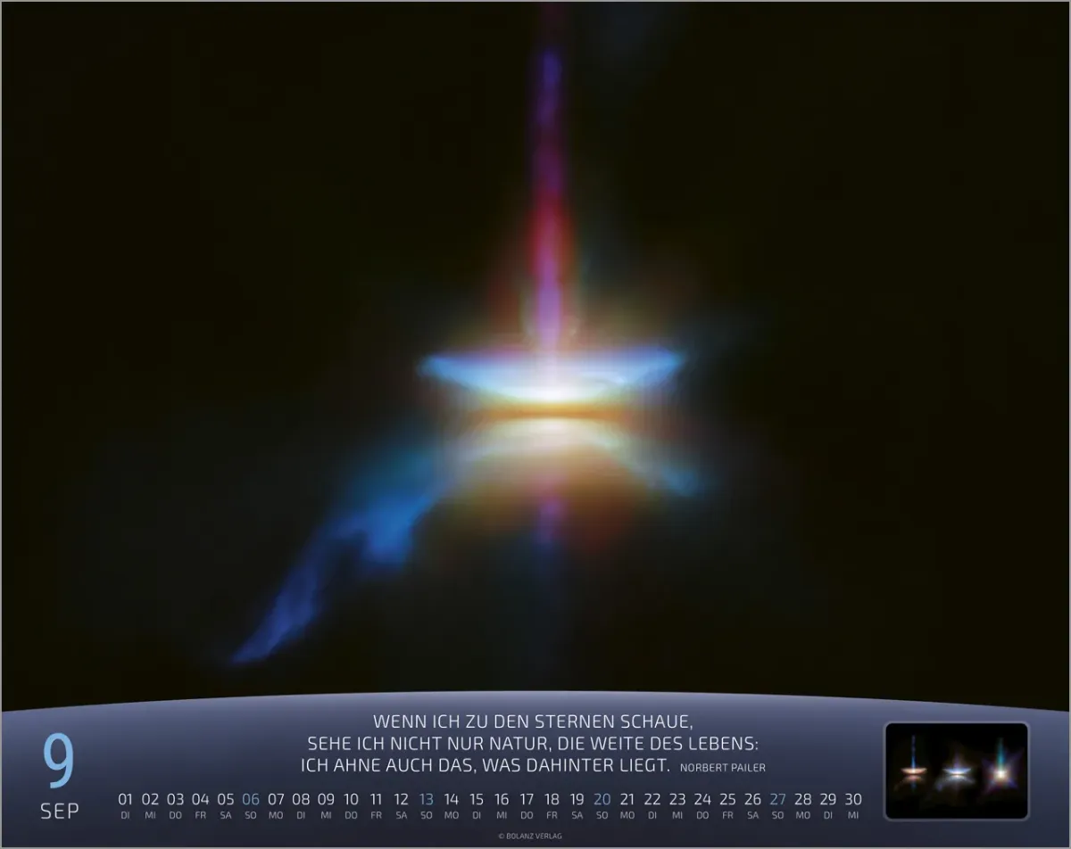 Kalender Du bist nicht fern - Das Universum - ein Gedanke Gottes, Panorama-Super-Wandkalender