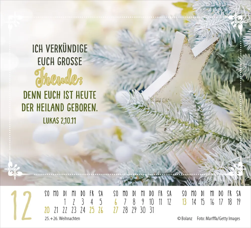 Kalender Worte von Herzen - Minikalender