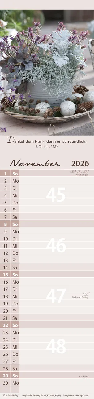 Von mir zu dir - Streifenterminalkalender