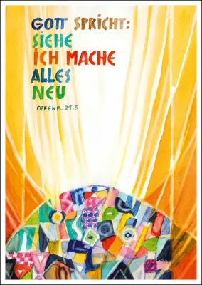 Gott spricht: Siehe, ich mache alles neu (10 Postkarten) - Jahreslosung Felger