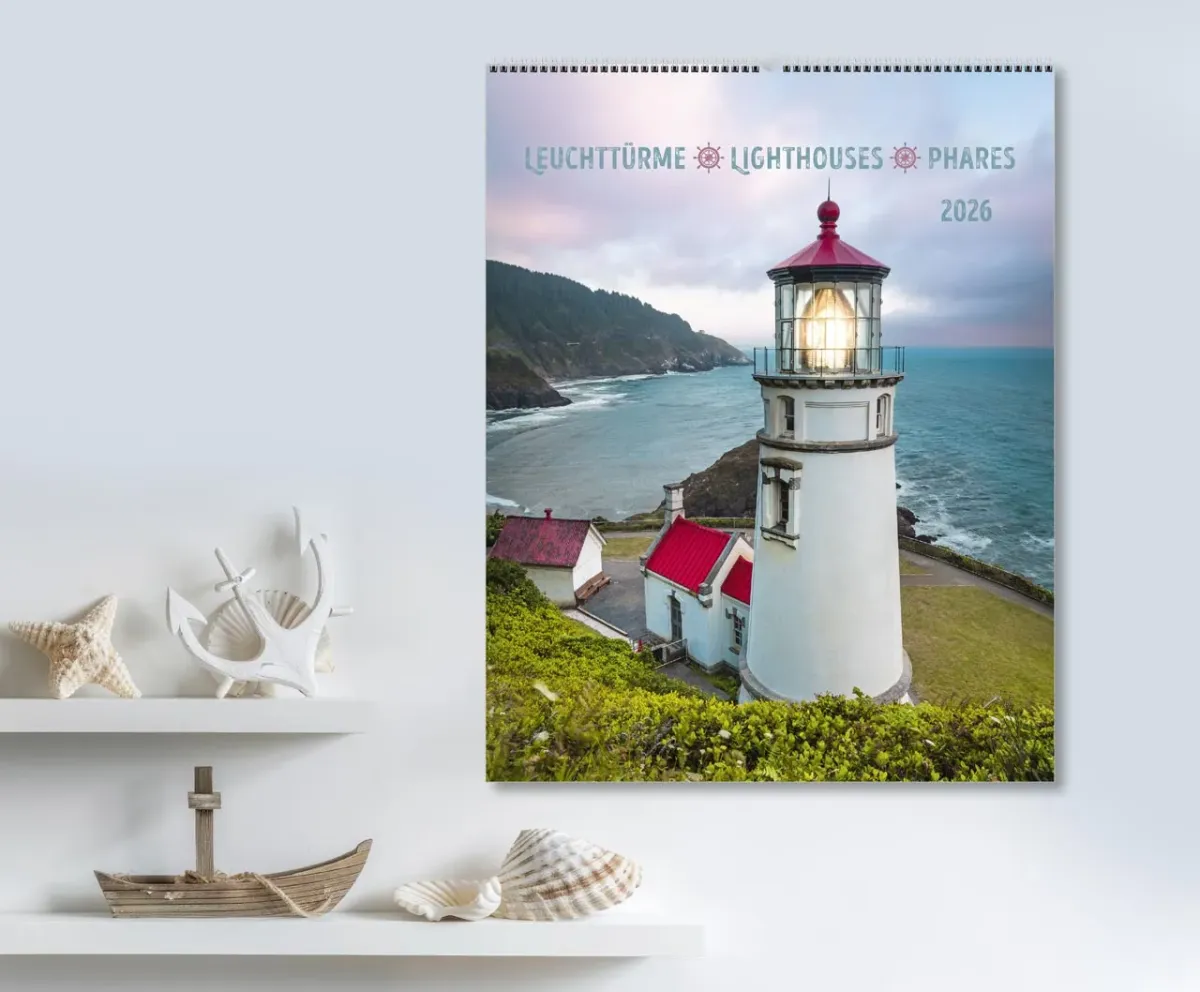Calendrier Phares, Leuchttürme, Lighthouses - trilingue allemand, français, anglais - Super...