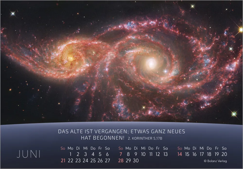 Kalender Du bist nicht fern - Das Universum - ein Gedanke Gottes, Panoramakalender