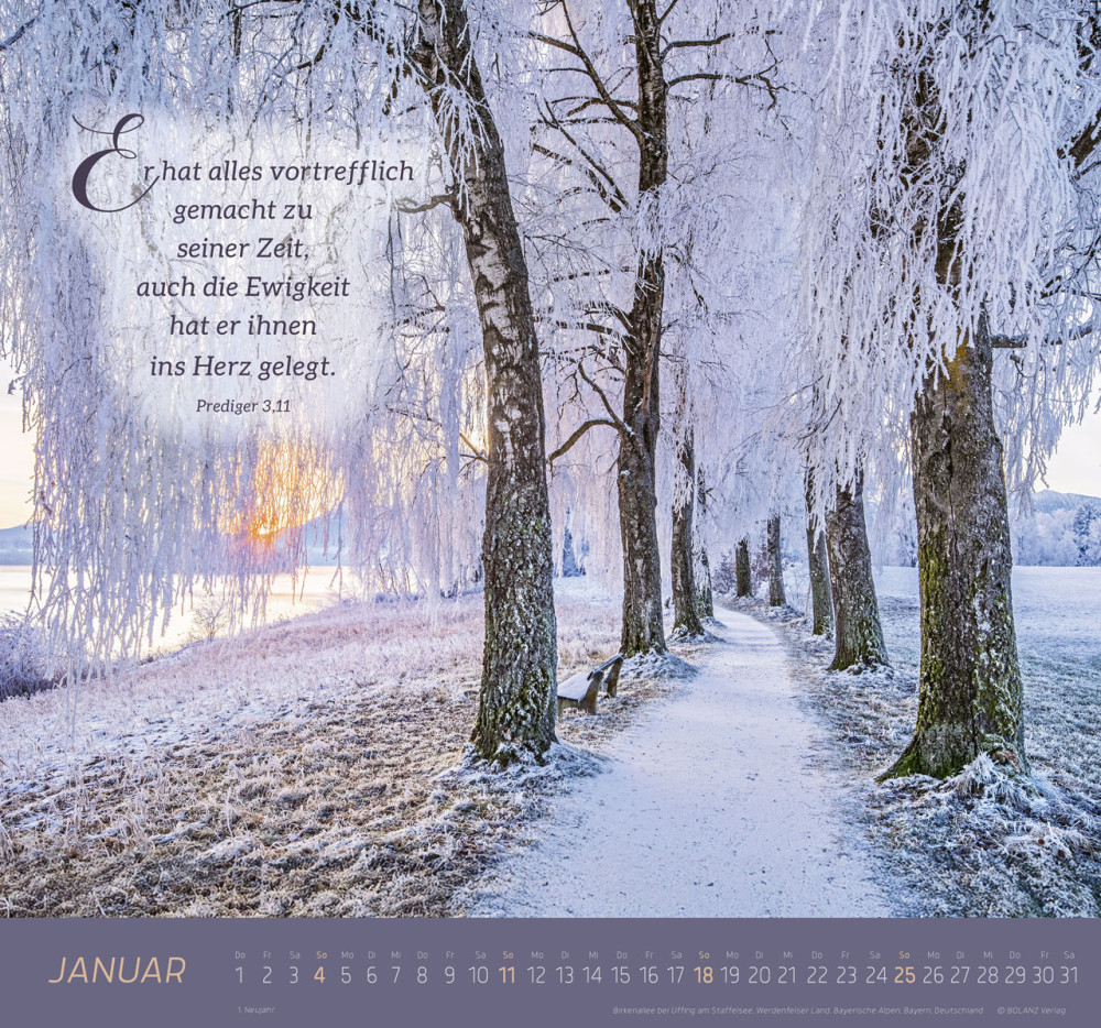 Ich bin der Weg - und die Wahrheit und das Leben, Wandkalender