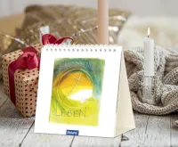 Immerwährender Tischkalender Hoffnung und Leben - Künstler-Edition - Kalender von Simone Riedel