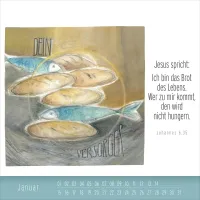 Immerwährender Tischkalender Hoffnung und Leben - Künstler-Edition - Kalender von Simone Riedel