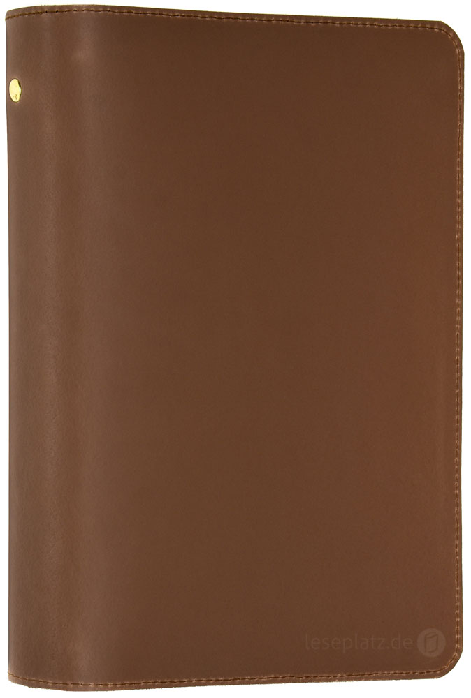 Étui pour Bible « Kansas » pour Bible d'étude MacArthur - cuir véritable rustique et résistant