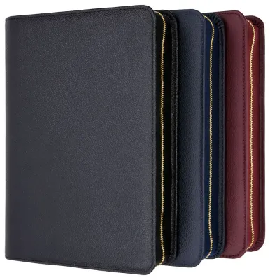 Étui pour Bible pour les éditions standard Schlachter 2000 - Cuir de vachette, grain fin, noir