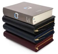 Bible d'étude MacArthur avec étui en cuir véritable - Étui en cuir véritable légèrement grainé...