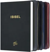 Édition standard Schlachter 2000 avec étui en cuir véritable - Étui en cuir véritable légèrement...