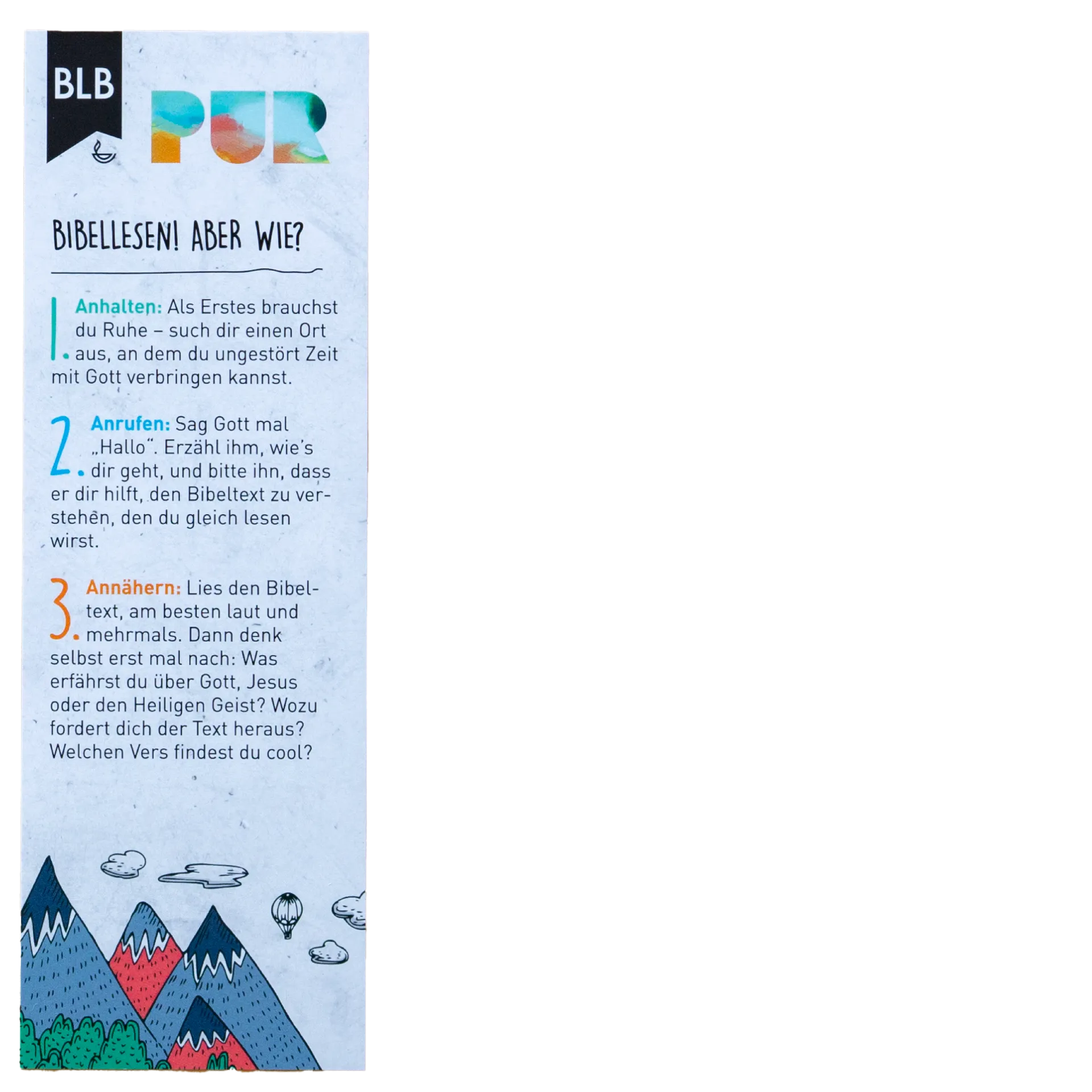 Lesezeichen Pur - Zielgruppe: Jugendliche