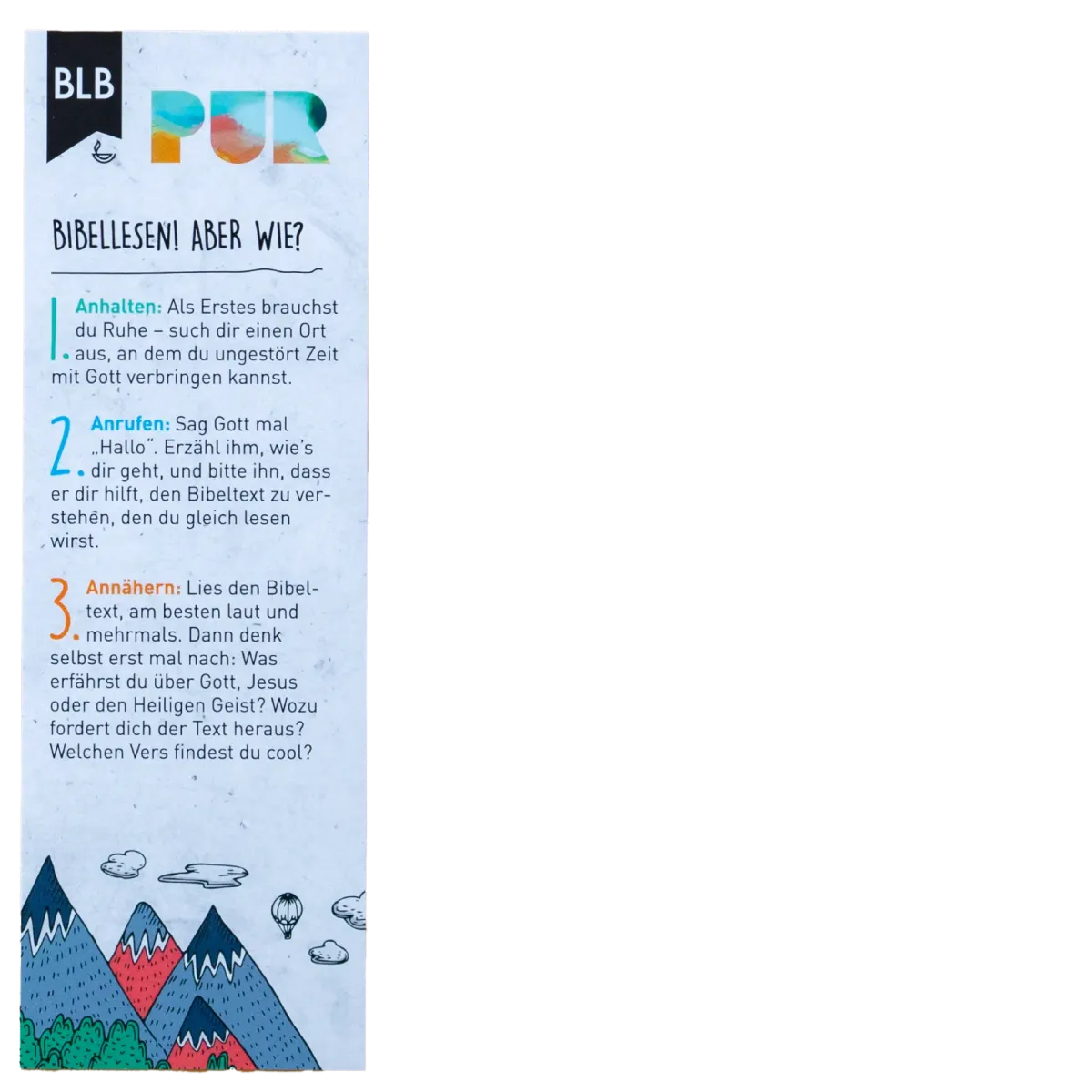 Lesezeichen Pur - Zielgruppe: Jugendliche