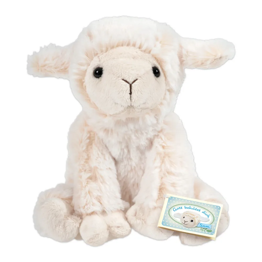 Gott behütet dich - Plüsch-Schaf (sitzend) - Ca. 15 cm